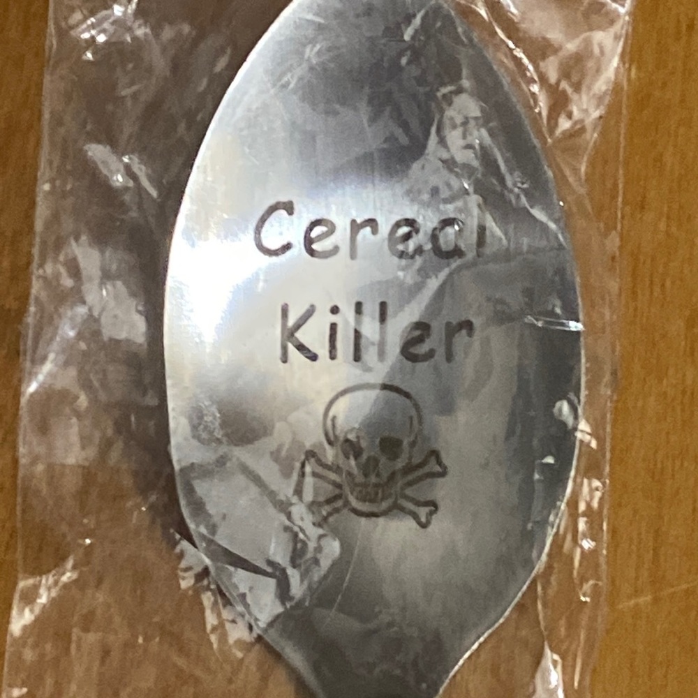 Engraved Spoon (cereal killer)